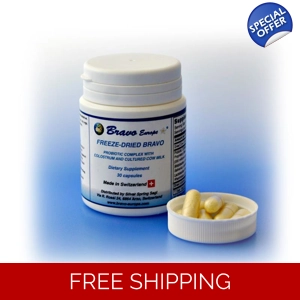 Bravo Probiotic Concentrate 30 Capsules over 300 Probiotics